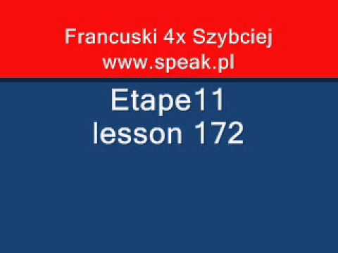 French Lesson Etape11 lesson 172 - Direct Method Speak.pl