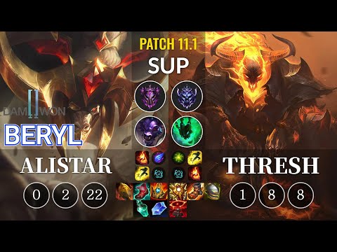 DWG BeryL Alistar vs Thresh Sup - KR Patch 11.1
