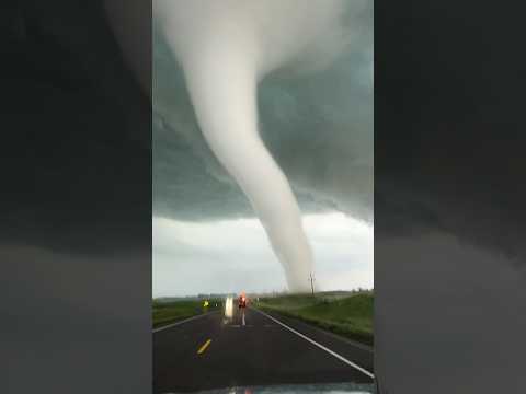 Never seen a tornado like this in my life! Unreal chase today! #stormchasing #tornado #southdakota