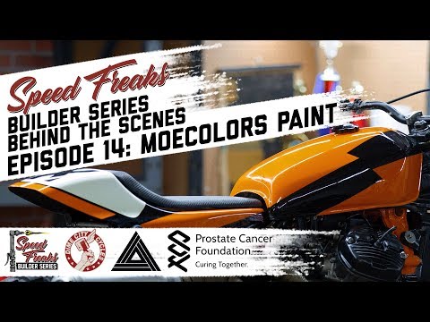 Painting the Honda CX500 with Flat Tracker Moe Colors 'Speed Freaks' Builder Series Part 14