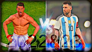 Lionel Messi Vs Cristiano Ronaldo 2022/23 Magic Dribbling Skills & Goals & Assists  HD