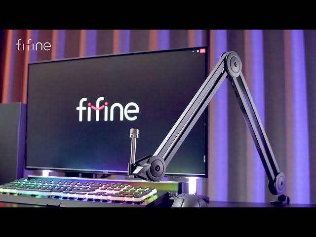 Fifine BM63 Suporte de Braço Articulado para Microfone Até 2Kg Metal Preto video