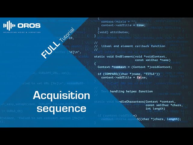 Acquisition sequence: Full tutorial video thumbnail