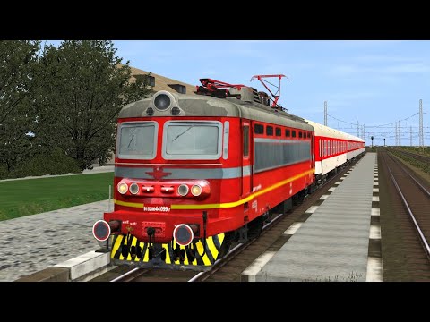 Trainz 12: Ruse Razpredelitelna - Samuil with fast train and locomotive 44 099