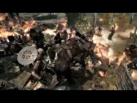 Skyrim Battles - Dawnguard, Trolls, Vigil of Stendarr & 6 Silver Hands vs Dremoras & Silus Vesuius