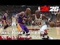 NBA 2K26 OFFICIAL FULL GAMEPLAY ALL TIME LAKERS Vs ALL TIME BULLS Kobe Bryant Vs Michael Jordan