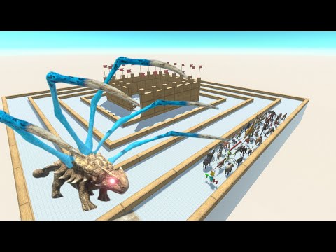 Escape From Alien Ankylosaurus - Last Survivor - Swirl Course | Animal Revolt Battle Simulator