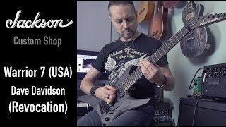 Video thumbnail for JACKSON Dave Davidson Warrior 7 (USA) Custom Shop - Mesa Boogie Mark V:25 - Metal test by Voron by Voron Guitar