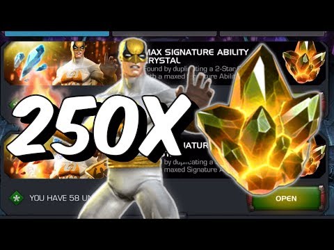 250x Max Signature Ability Crystal Opening - Immortal Iron Fist?! - Marvel Contest Of Champions