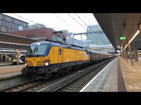 NS Vectron 193 263 "NS FLOW" + Nightjet | Utrecht CS - 4K