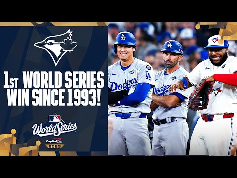 FINAL 3 OUTS: Blue Jays win World Series Game 1 in a BLOWOUT! (1st WS win since 1993 🇨🇦)