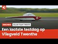 De laatste testkilometers voor Solar Team Twente naar de Sahara vertrekt
