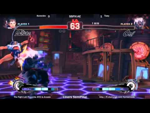 SSF4 AE 2012 Loser's Semi-Finals - Koroviev vs Tony - BYC is Arcade