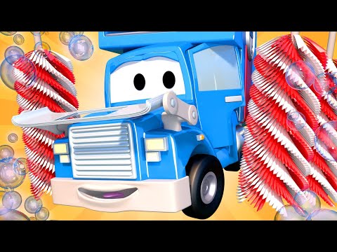 Crtići sa kamionima za djecu -  Kamion za pranje autiju - Super Kamion u Auto Gradu