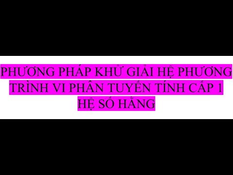 1 hệ số hằng