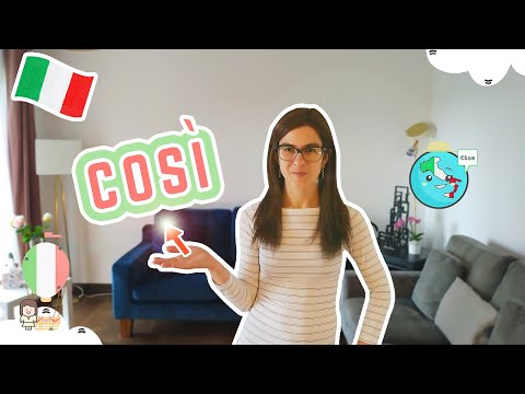 WHAT DOES COSÌ MEAN in Italian? And How Do You Use it? | (+Subtitles)