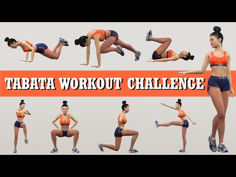 Four weeks Weight Loss Tabata Workout Challenge - HIIT Tabata full body workout 30 minutes