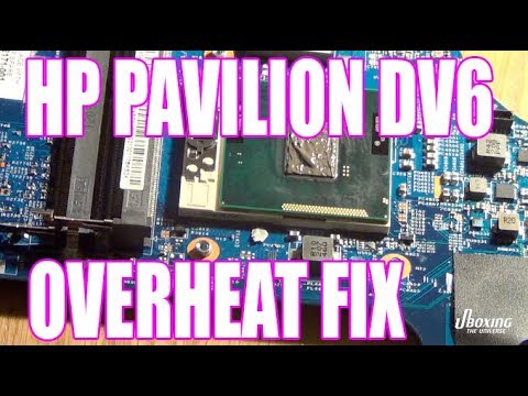 HP pavilion dv6 overheat loud fan fix