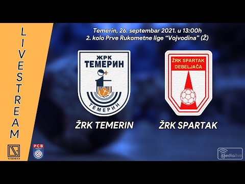 2. kolo PRL "Vojvodina" (Ž): ŽRK TEMERIN (Temerin) - ŽRK SPARTAK (Debeljača)