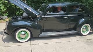 1940 Ford Standard Tudor Street Rod Start-Up & Walkaround
