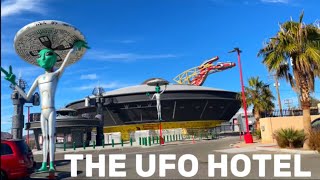 I Visited the Famous UFO Hotel in the Desert!! #vlog #fyp #alien
