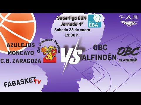 Liga EBA: Azulejos Moncayo CBZ  - OBC Alfindén