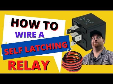How to wire a self Latching relay ( IT'S SO EASY )