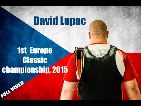 David Lupac (120+).IPF Europe Classic powerlifting championship 2015. full video