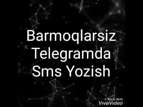 10. Barmoqlarsiz telegramda sms yozish