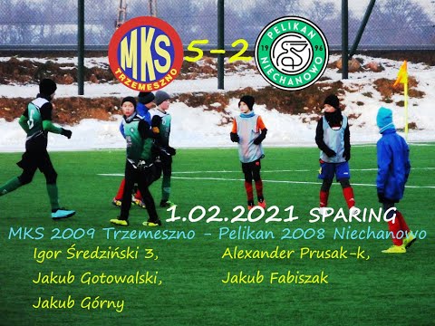 1.02.2021 MKS 2009 Trzemeszno - Pelikan 2008 Niechanowo 5-2 (SPARING)