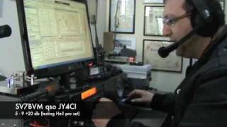preview picture of video 'SV7BVM qso JY4CI (testing Heil pro set)'