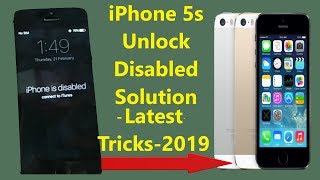 How to unlock iphone 5s passcode disabled | iPhone disabled how to unlock
