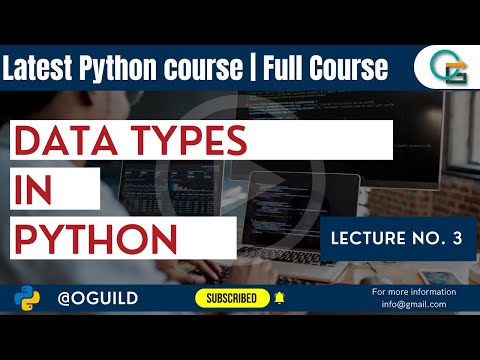 Data Types In Python Lecture No 3 Python Tutorial For Beginners Isoftra