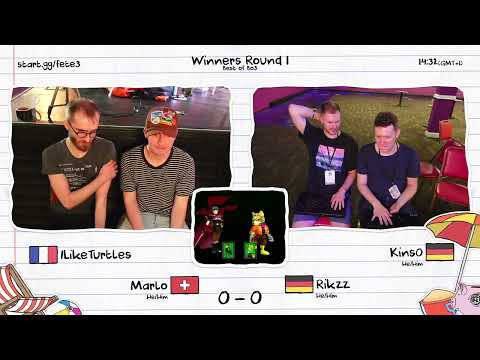 Fête 3 - ILikeTurtles (Marth) & Marlo (Fox) vs. Rikzz (Fox) & Kins0 (Falco) - Winners Round 1