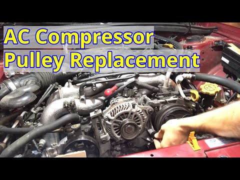 AC Compressor Idler Pulley Replacement Subaru