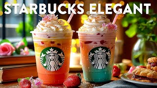 Elegant Morning Jazz - Starbucks Spring Coffee Jazz - Positive Bossa Nova Music For Happy Mood