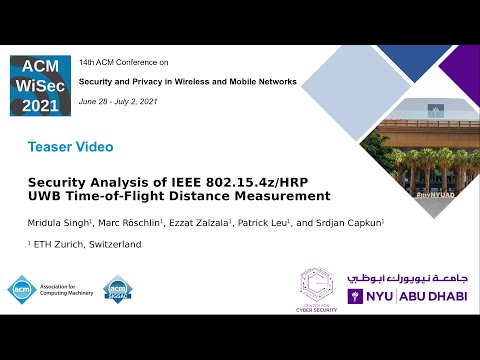 [Teaser] Security Analysis of IEEE 802.15.4z/HRP UWB Time-of-Flight Distance Measurement