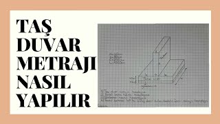 Taş Duvar Metrajı Nasıl Yapılır? | Örnek Soru Çözümlü