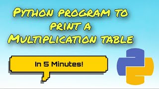 Download the video "Python Program to print Multiplication table 🔥🔥🔥"