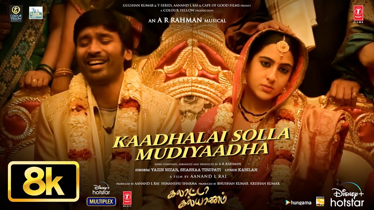 A.R. Rahman Musical | Kaadhalai Solla Mudiyaadha (8K) | Dhanush | Sara | Akshay | Galatta Kalyaanam