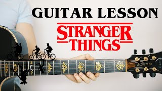 Stranger Things Theme: Guitar Lesson 🎸 TAB, Play-Along, How To Play)