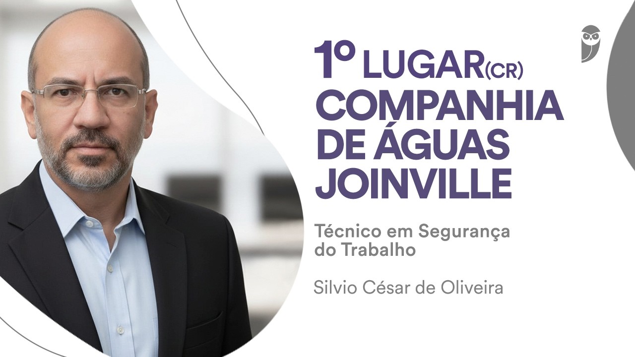 Buscando uma nova carreira, Silvio foi aprovado em 1º lugar para Técnico em Segurança do Trabalho