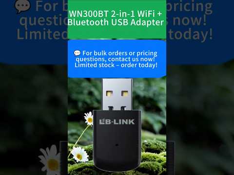 Review WN300BT 2 in1 WiFi Bluetooth USB Adapter#factoryproducts#amazonfinds  #Bluetooth#usbadapter