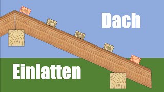 Dachlatten einteilen / Berechnung der Anzahl und Abstände der Dachlatten