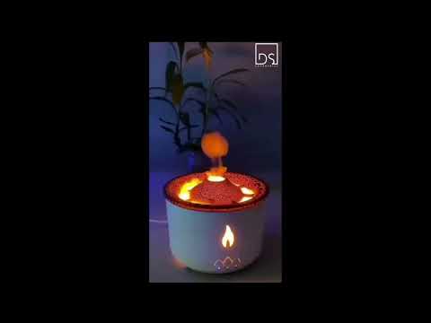 Volcano Aroma Flame Humidifier Aroma Diffuser (360 ml )