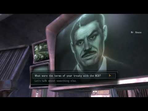 Mr House's plans for New Vegas and dealing with the NCR (Fallout New Vegas)