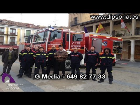 La Diputación dota con un nuevo camión al parque de bomberos de El Burgo de Osma