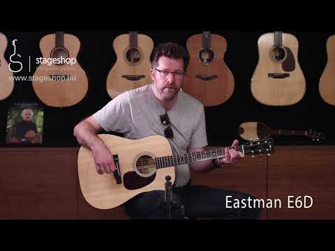 Eastman E6D Dreadnought acoustic guitar demo in Stageshop