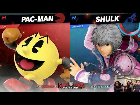 JDV (Pac-Man) vs jaredisking1 (Shulk) -  Losers Semi-Final  - Sinistar Saga #40