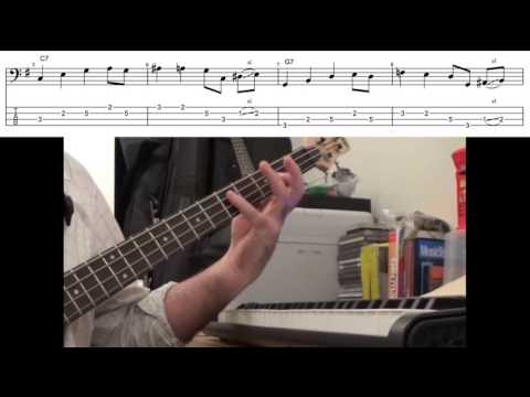 Learn an Easy Walking Blues Bass Line (G)